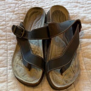White Mountain Brown Sandals
